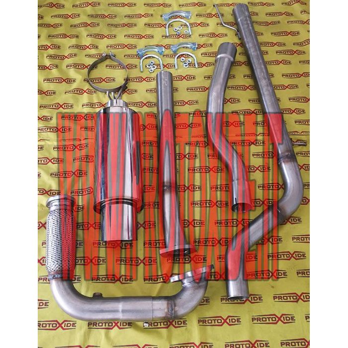 Complete exhaust muffler Fiat UNO Turbo stainless steel Complete stainless steel exhaust systems