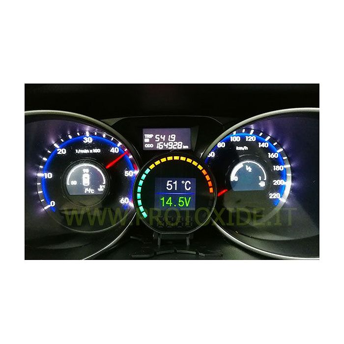 52mm 4 פרמטרים Viewer OBD2 OBD2 וכלי אבחון