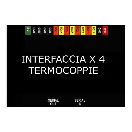 Interface de aquisição de 4 termopares com 4 SAÍDAS de 0-5 volts Aquisição de dados