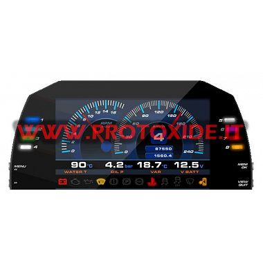 لوحة عدادات رقمية للسيارات والدراجات النارية شاشة 7 انش جي لوحات رقمية