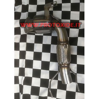 Catalyzed exhaust downpipe for MiniCooper F56 2.000 Turbo and JCW Downpipe turbo petrol engines