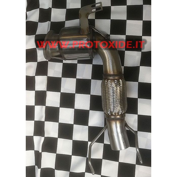 Catalyzed exhaust downpipe for MiniCooper F56 2.000 Turbo and JCW Downpipe turbo petrol engines
