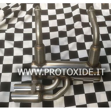 Exhaust muffler in stainless steel for Vecchia Fiat 500 2 cylinders Exhaust mufflers and tip terminals