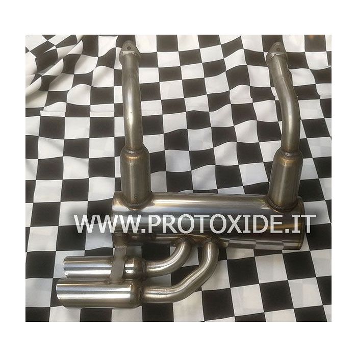 Marmitta scarico in acciaio Inox per Vecchia Fiat 500 2 cilindri