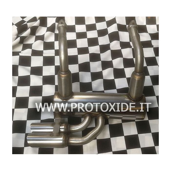 Exhaust muffler in stainless steel for Vecchia Fiat 500 2 cylinders Exhaust mufflers and tip terminals