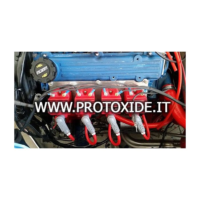 Kit 4 bobine singole con piastra per Fiat Punto Gt - Uno Turbo Accensioni elettroniche e Bobine potenziate