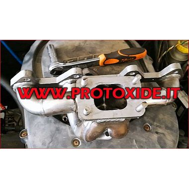 Collettore scarico acciaio Trasformazione turbo Fiat Punto - Grandepunto 1.200 Fire TURBO SOPRA Col·lectors d'escapament d'ac...