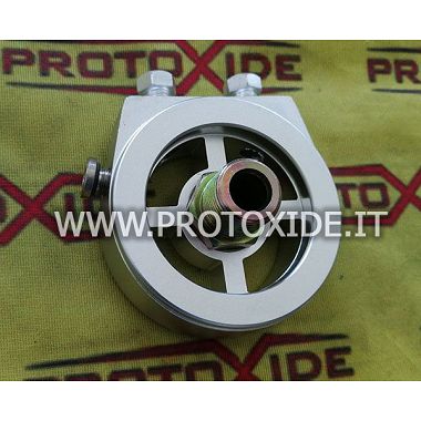 Sensor base adapter on oil filter holder for oil temperature and pressure Oil filter supports and accessories for sandwich oi...