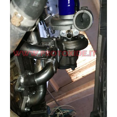 Collettore scarico acciaio Trasformazione turbo Fiat Punto - Grandepunto 1.200 Fire TURBO SOPRA Col·lectors d'escapament d'ac...