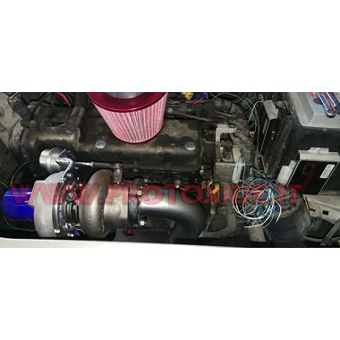 Steel exhaust manifold Turbo conversion Fiat Punto - Grandepunto 1.200 Fire TURBO ABOVE Stainless steel manifolds for Turbo G...