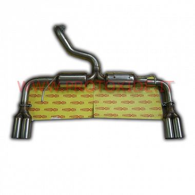 Exhaust muffler FINALE Fiat 500 Abarth double silencer Complete stainless steel exhaust systems
