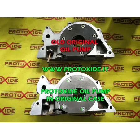 Pastiprināts un palielināts Lancia Delta 2000 8-16v eļļas sūknis uz oriģinālā sūkņa korpusa