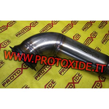 Downpipe scarico maggiorato libero BMW 116i 1.6 136hp per turbo originale inox Downpipe motori turbo a benzina