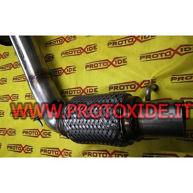 Downpipe scarico maggiorato libero BMW 116i 1.6 136hp per turbo originale inox Downpipe motori turbo a benzina