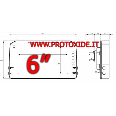 Digitalna armaturna plošča za avtomobile in motocikle 6 "model P Digitalne nadzorne plošče