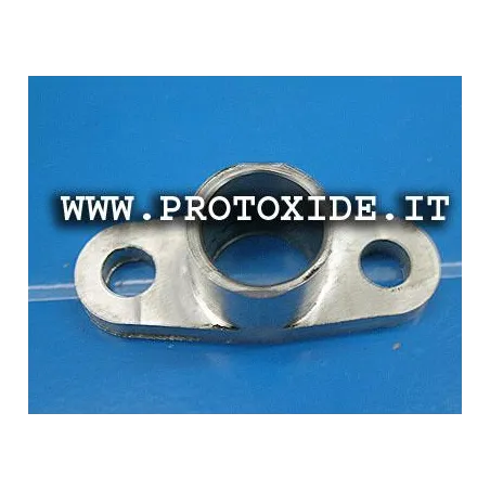 Aluminijasti oljni izpustni adapter za turbopolnilnike Garrett GT - GTX z tesnilom Cevke za olje in adapterji za turbopolnilnike