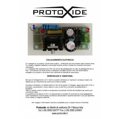 Copia istruzioni manuale di un prodotto ProtoXide Nostri servizi