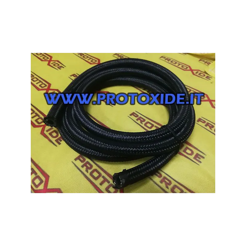 Gevlochten brandstofslang - turbo-olie-aftapslang synthetisch rubber 14 mm inwendig gemonteerd