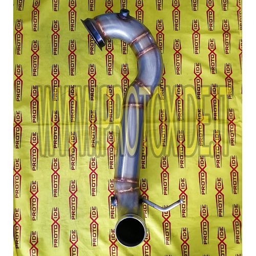 Downpipe scarico Mercedes Benz A45 Amg 381hp no kat solo tubo libero senza catalizzatore maggiorato acciaio inox Downpipe mot...