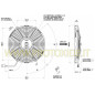 Increased fan for water radiator diameter 290mm
