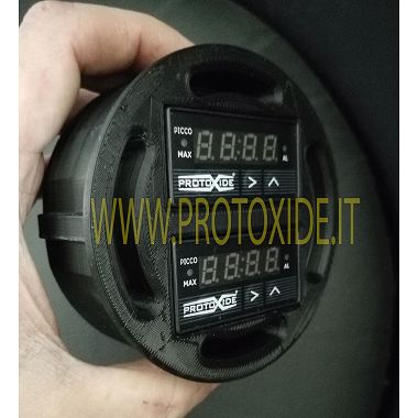 Držalo instrumentov za odvod zraka Fiat 500 Abarth za 2 kompaktna pravokotna instrumenta ProtoXide Nosilci in okvirji za inst...