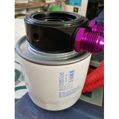 Adapter wielowarstwowy do chłodnicy oleju do filtra wtórnego Alfaromeo Giulia Gt 1300-1600 2. serii Obsługuje filtr oleju i c...