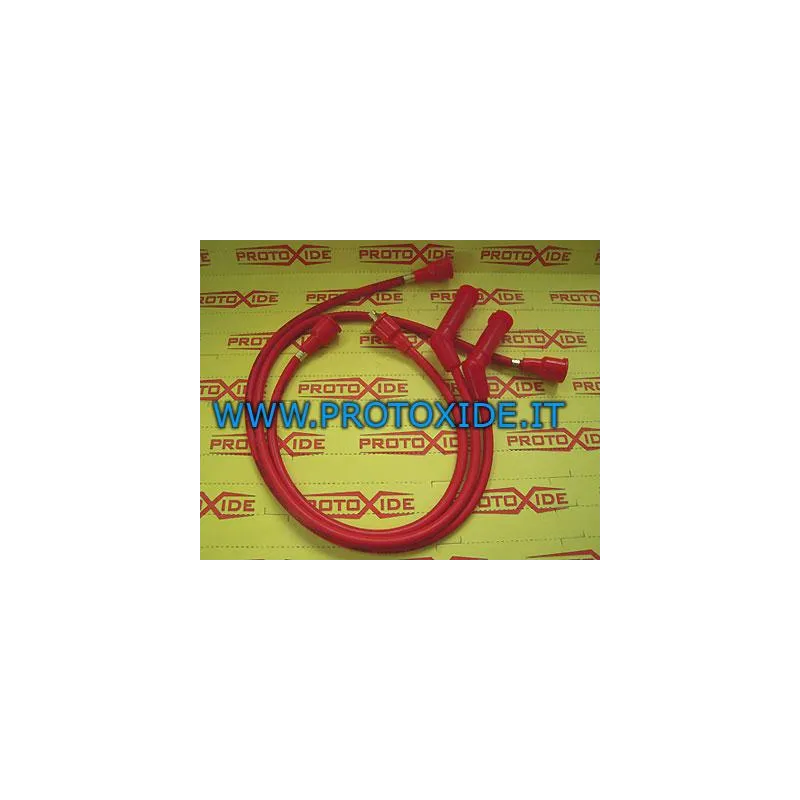 Korkean johtavuuden sytytystulpan johdot 8.8mm punainen 2 kappaletta valmiiksi