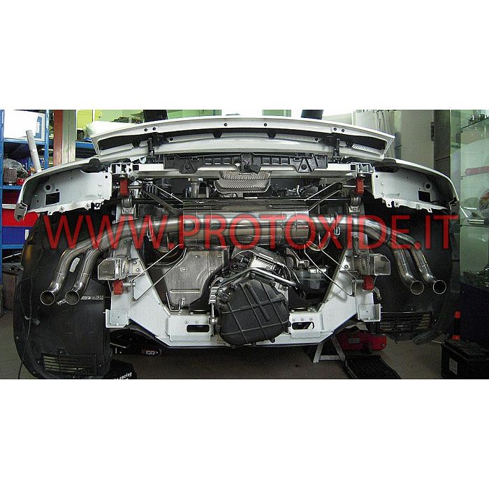 Audi R8 4200 V8 nerūsējošā tērauda sporta izplūdes gāzu slāpētājs AR VENTILIEM Izpūtēji un izpūtēji