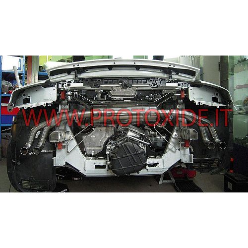 Audi R8 4200 V8 nerūsējošā tērauda sporta izplūdes gāze AR VĀRSTIEM Izpūtēji un izpūtēji