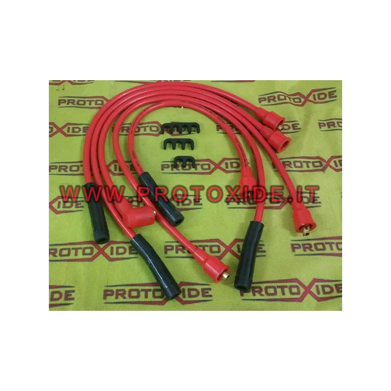 Korkean johtavuuden sytytystulpan kaapelit Fiat Ritmo 105 -130 TC punaiselle