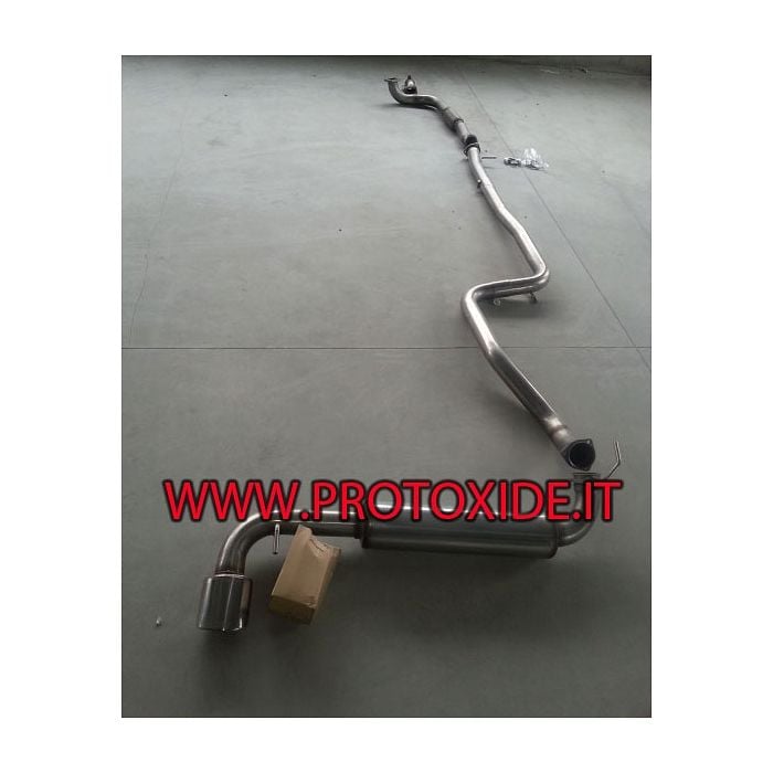Marmitta completa scarico maggiorato Lancia Delta 4WD 70mm inox Impianti di scarico completi sportivi Marmitta completa scarico maggiorato Lancia Delta 4WD 70mm inox Impianti di scarico completi sportivi