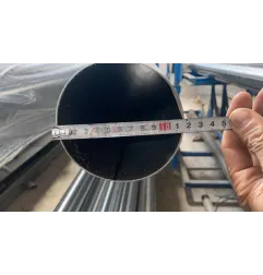 Straight stainless steel tube, external diameter 114mm, length 1 meter Sleeves Straight stainless steel tubes