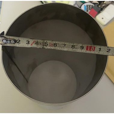 Ravna cijev od nehrđajućeg čelika vanjskog promjera 120mm duljine 28 centimetara KALENDIRANA Ravne cijevi od nehrđajućeg čelika