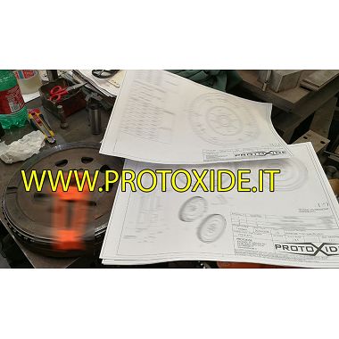 Kit volano acciaio monomassa frizione rinforzata Renault Clio V6 phase 1 - phase 2 Kit volano acciaio frizione rinforzata