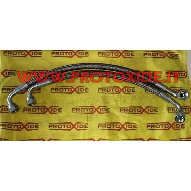 أنابيب تبريد الزيت مع أنبوب داخلي تفلون PTFE لمحركات Fiat Panda 100hp و 1400 Abarth Fuel pipes - braided oil and aeronautical...