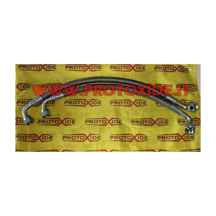 أنابيب تبريد الزيت مع أنبوب داخلي تفلون PTFE لمحركات Fiat Panda 100hp و 1400 Abarth Fuel pipes - braided oil and aeronautical...