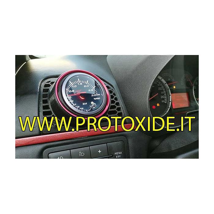 Bocal de ar porta manômetro Fiat GrandePunto com bucha de furo de 60mm para manômetro de anel vermelho Suportes de instrument...
