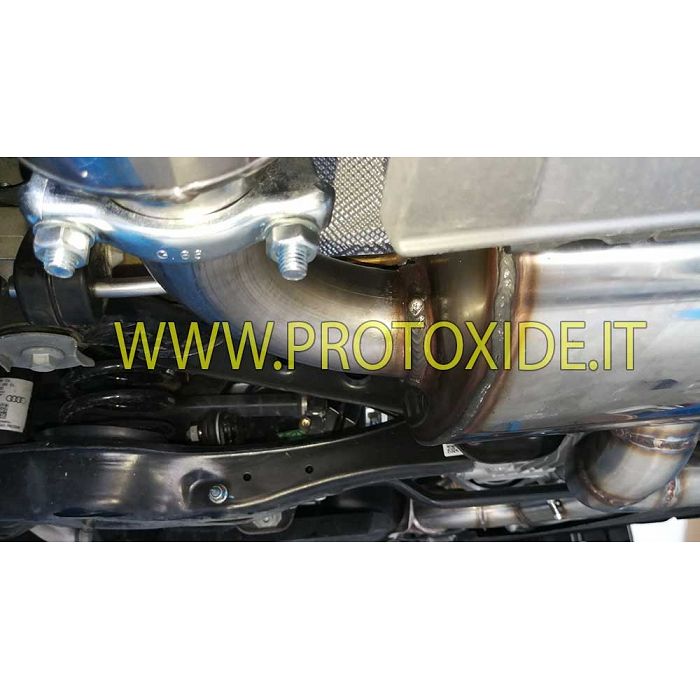 Complete muffler with oversized stainless steel exhaust Audi TTS MK3 2000 TFSI Complete stainless steel exhaust systems