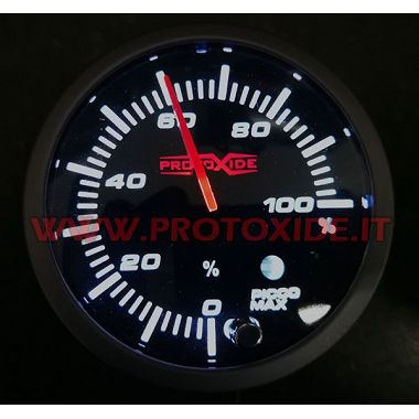 Percentage gauge% 60mm throttle opening or other 0-5 volt signal 60mm Round Instruments