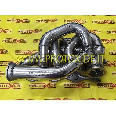 Stainless steel exhaust manifold Lancia Delta 2000 16v - up to 800 hp stainless steel with external wastegate with oversized ...