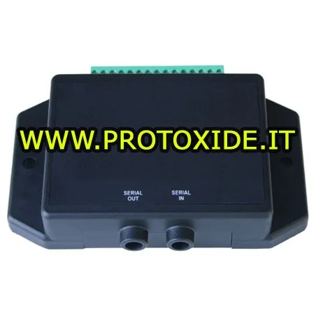 Interfície per a l'adquisició de 4 entrades de 0-5 volts amb SD-CARD font d'alimentació de 12 volts CC Adquisició de dades