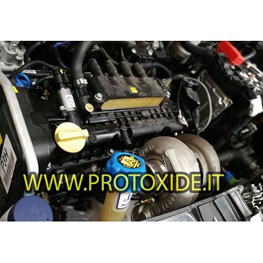 Colector escape acero Turbo Transformation Fiat Panda y Fiat 500 1200- Turbo bombero posicion alta Colectores de escape de ac...