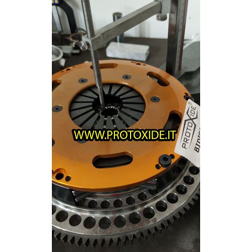 Set volant cu ambreiaj cu dublu disc ranforsat din cupru pentru Fiat Coupe 2000 Turbo 20V otel