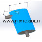 Silenziatore realizzato su misura in acciaio inox ovale ingresso-uscita 90 GRADI Silenziatore realizzato su misura in acciaio inox ovale ingresso-uscita 90 GRADI