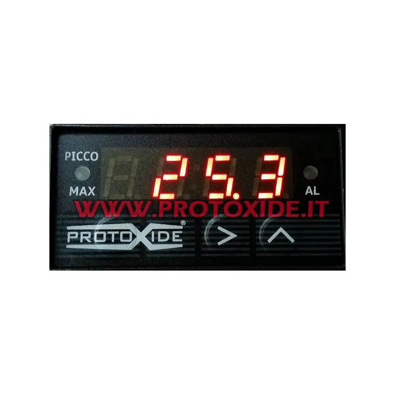Oliedrukmeter voor Fiat Alfa Lancia Fire- en Abarth-motoren met waarschuwingslichtfunctie - compact - met max. piekgeheugen Oliedrukmeter voor Fiat Alfa Lancia Fire- en Abarth-motoren met waarschuwingslichtfunctie - compact - met max. piekgeheugen