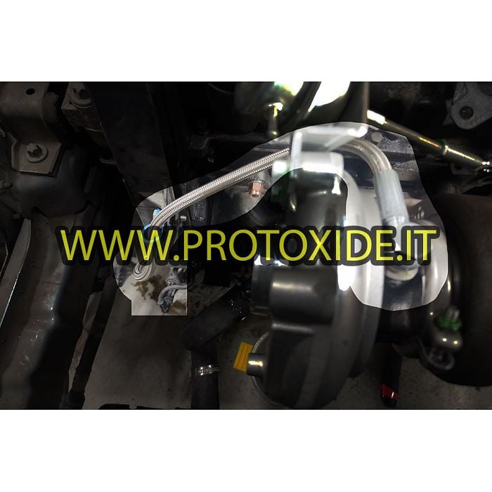 Tubo olio in calza metallica per motori Fiat FIRE 500-600, Lancia Y trasformati turbo con motore 1100-1200 8v