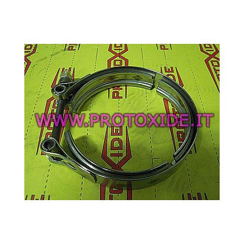 Fascetta collare V-band uscita scarico Turbocompressore Garrett G25-550 acciaio inox Fascette e anelli V-Band