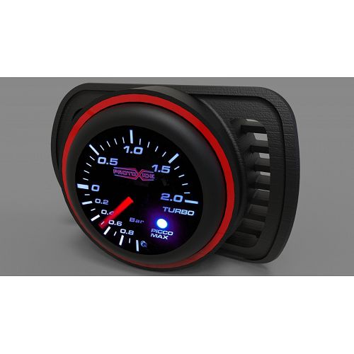 Audi A3 S3 8L 1800 20v Suport manòmetre Turbo amb broquet d'aire Forat de 52 mm per a manòmetre d'anell vermell