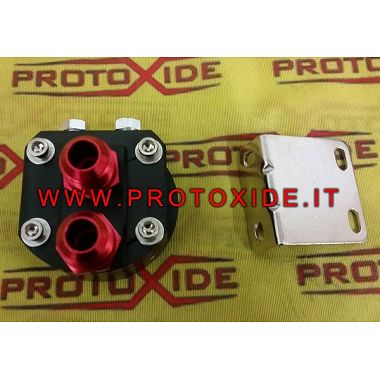 Kit de base de doble adaptador per moure el filtre d'oli Opel Astra 2000 a la base del suport del filtre i el suport del filtre