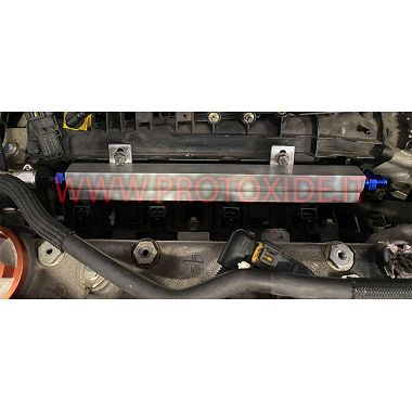 Injector rail increased aluminum Ergal Fiat 1.400 T-jet 500 abarth Rails for fuel injectors